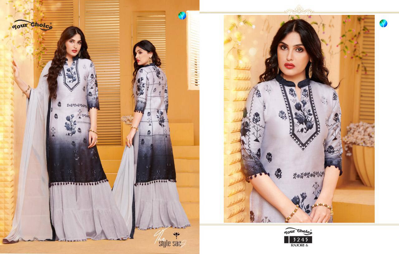 your Choice Rajori Vol 6 Cotton Sharara Pattern Suits Catalog your Choice Rajori Vol 6 Cotton Sharara Pattern Suits Catalog